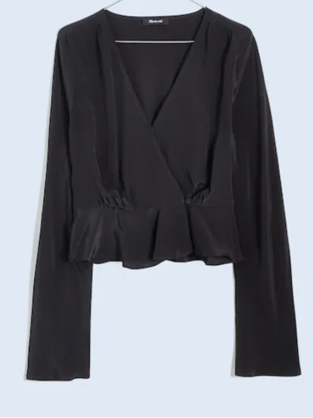 Madewell Bell-Sleeve Wrap Top NEW